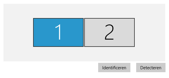 Na verwijderen hyper-v meerdere monitoren weg