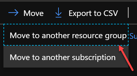 Move resources resource group 2