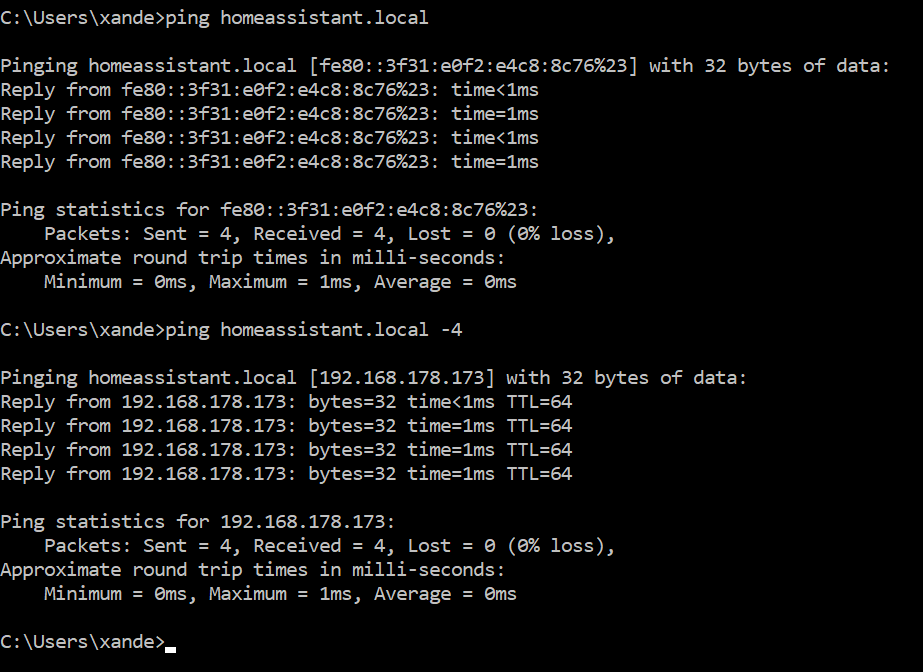 How to force IPv4 using ping